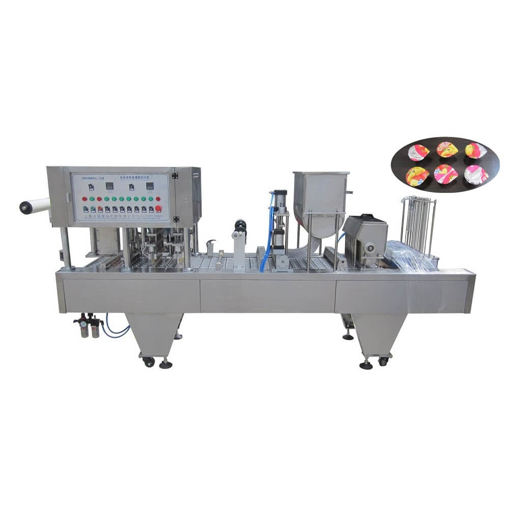 bhj-6 automatic cup filling and sealing machine for jelly